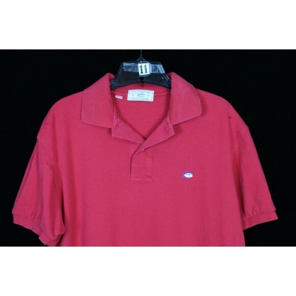 Southern Tide SkipJack Red Short Sleeve Golf Polo Shirt Size Medium - Picture 6 of 8